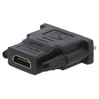 Connectique - Alimentation Adaptateur DVI-D-18+1- prise male HDMI femelle - noir