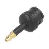 Connectique - Alimentation Adaptateur en fibre optique fiche femelle - Noir