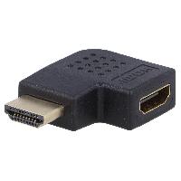 Connectique - Alimentation Adaptateur HDMI 1.4 femelle 90 degres vers HDMI male noir