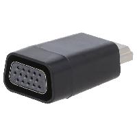 Connectique - Alimentation Adaptateur HDMI 1.4 prise male D-Sub 15pin HD femelle Full HD - Noir
