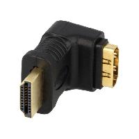 Connectique - Alimentation Adaptateur HDMI femelle 90o HDMI prise male - Noir