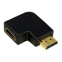 Connectique - Alimentation Adaptateur HDMI femelle HDMI prise male 90o - Noir