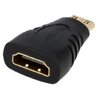 Connectique - Alimentation Adaptateur HDMI femelle mini HDMI prise male - Noir