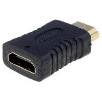Connectique - Alimentation Adaptateur HDMI femelle vers HDMI male noir
