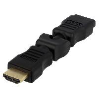 Connectique - Alimentation Adaptateur HDMI prise male HDMI prise male mobile 360o - Noir