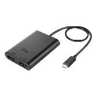 Connectique - Alimentation Adaptateur I-TEC USB-C  2x HDMI jusqu`a 2x4K 30Hz