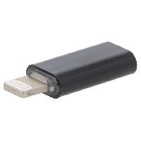 Connectique - Alimentation Adaptateur prise Lightning USB C Femelle noir Cablexpert
