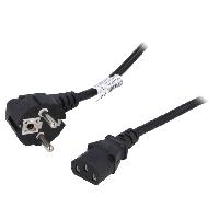 Connectique - Alimentation Cable alimentation angulaire vers C13 femelle 1.5m noir