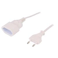 Connectique - Alimentation Cable d'extension d'alimentation blanc- 2m