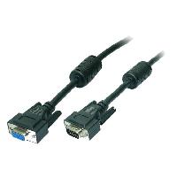 Connectique - Alimentation Cable D-Sub 15pin HD femelle D-Sub 15pin HD prise male 3m - Noir
