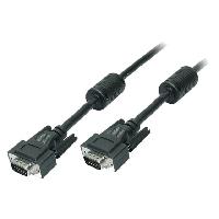 Connectique - Alimentation Cable D-Sub 15pin HD prise male des deux cotes 20m - Noir Connectique - Alimentation Cable D-Sub 15pin HD prise male des deux cotes 20m - Noir