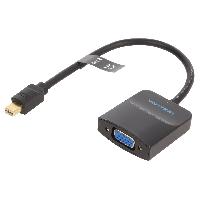 Connectique - Alimentation Cable D-Sub femelle vers mini DisplayPort male 0.15m noir