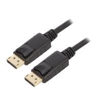 Connectique - Alimentation Cable de connexion DisplayPort 4K DP male vers DP male 2m - Noir