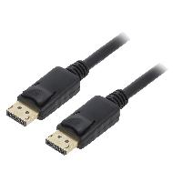 Connectique - Alimentation Cable de connexion DisplayPort 4K male vers DP male 5m - Noir Connectique - Alimentation Cable de connexion DisplayPort 4K male vers DP male 5m - Noir