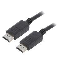 Connectique - Alimentation Cable DisplayPort 1.1 male HDMI 2.0 male 1m noir Connectique - Alimentation Cable DisplayPort 1.1 male HDMI 2.0 male 1m noir