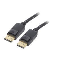 Connectique - Alimentation Cable DisplayPort 1.2 male des deux cotes 1m noir Connectique - Alimentation Cable DisplayPort 1.2 male des deux cotes 1m noir