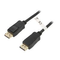 Connectique - Alimentation Cable DisplayPort 1.2 male des deux cotes 1m - noir Connectique - Alimentation Cable DisplayPort 1.2 male des deux cotes 1m - noir