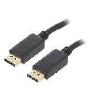 Connectique - Alimentation Cable DisplayPort 1.2 male des deux cotes 3m noir Connectique - Alimentation Cable DisplayPort 1.2 male des deux cotes 3m noir