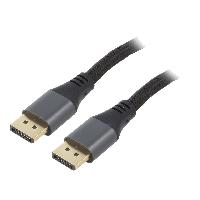 Connectique - Alimentation Cable DisplayPort 1.4 male des deux cotes 1.8m noir