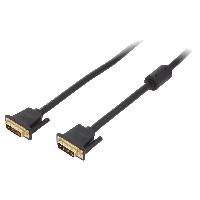 Connectique - Alimentation Cable DVI-D male des deux cotes 1.5m noir
