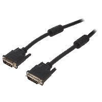Connectique - Alimentation Cable DVI-D male des deux cotes 1.8m noir