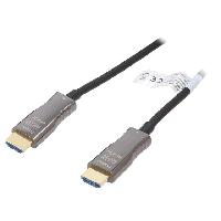 Connectique - Alimentation Cable HDCP 1.4.HDCP 2.2.HDMI 2.0.optique UHD 4K 30m - Noir
