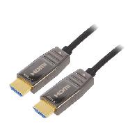 Connectique - Alimentation Cable HDCP 2.2 HDMI 2.1 optique UHD 8K 20m - Noir