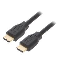 Connectique - Alimentation Cable HDCP HDMI 2.0 male des deux cotes 5m noir