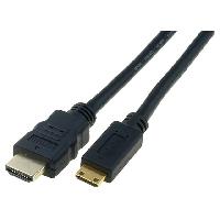 Connectique - Alimentation Cable HDMI 1.3 HDMI prise male mini HDMI prise male 3m - Noir