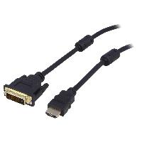 Connectique - Alimentation Cable HDMI 1.4 male DVI-D male 3m noir