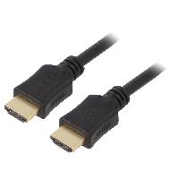 Connectique - Alimentation Cable HDMI 2.0 male des deux cotes 1.8m noir