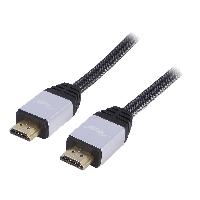 Connectique - Alimentation Cable HDMI 2.0 male des deux cotes 3m noir