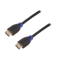 Connectique - Alimentation Cable HDMI 2.0 male des deux cotes 4K 3D UHD 2m - Noir