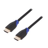 Connectique - Alimentation Cable HDMI 2.0 male des deux cotes 4K 3D UHD 5m - Noir