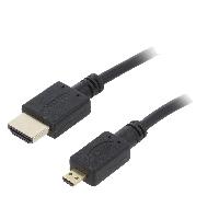 Connectique - Alimentation Cable HDMI 2.0 male micro HDMI male 4.5m noir