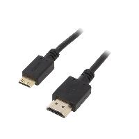 Connectique - Alimentation Cable HDMI 2.0 male mini HDMI male 1.8m noir