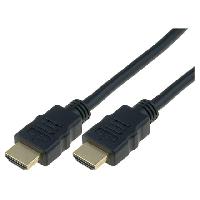 Connectique - Alimentation Cable HDMI 2.0 prise male des deux cotes 2m - Noir
