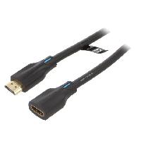Connectique - Alimentation Cable HDMI 2.1 femelle HDMI prise male 4K 3D UHD 1.5m - Noir