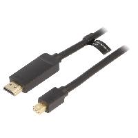 Connectique - Alimentation Cable HDMI male mini DisplayPort male 2m noir