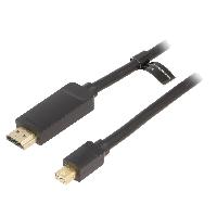 Connectique - Alimentation Cable HDMI male mini DisplayPort male 3m noir