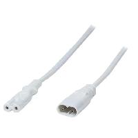 Connectique - Alimentation Cable- IEC C7 femelle.IEC C8 male- 2m- Prises- 1- blanc