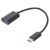 Connectique - Alimentation Cable OTG USB 2.0 USB A femelle vers USB C male noir