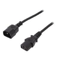 Connectique - Alimentation Cable rallonge C13 femelle vers C14 mal 1.8m