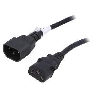 Connectique - Alimentation Cable rallonge C13 femelle vers C14 mal 5m 0.75mm2