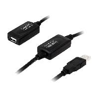 Connectique - Alimentation Cable repeteur actif USB A 2.0 male USB A 1.1 femelle - 10m