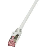 Connectique - Alimentation Cable reseau gris 0.25m SFTP blinde RJ45 cat6