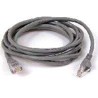 Connectique - Alimentation Cable Reseau RJ45 Blinde Droit - Categorie 5e - 3m