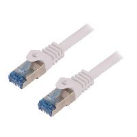Connectique - Alimentation Cable reseau RJ45 male S-FTP cat.6a gris - 0.25m