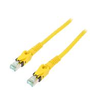 Connectique - Alimentation Cable reseau RJ45 male S-FTP Cat 6a jaune - 1m