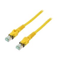 Connectique - Alimentation Cable reseau RJ45 male S-FTP Cat 6a jaune - 1m